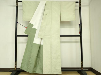 平和屋着物■上質な紬　菱尽くし　正絹　逸品　DABJ2956ya