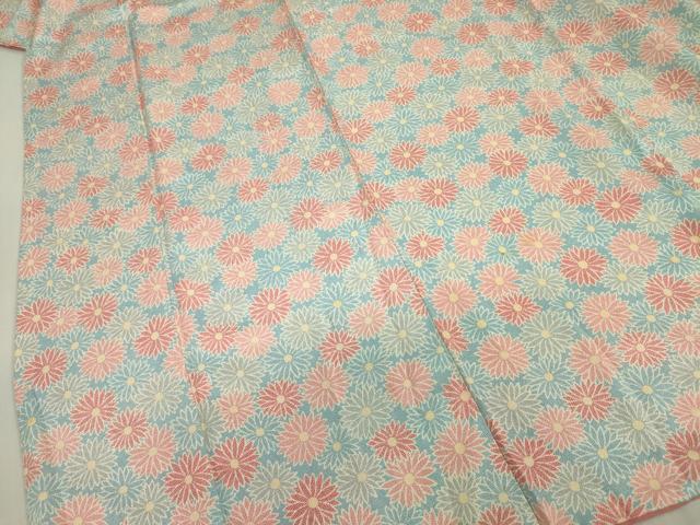 平和屋着物■上質な小紋　菊尽くし　正絹　逸品　DABJ2963ya