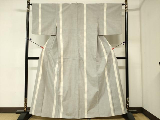 平和屋着物■上質な紬　80亀甲　間道　正絹　逸品　DABJ2975ya