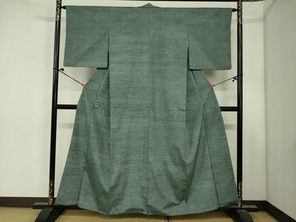 平和屋着物■上質な紬　霞文　正絹　逸品　DABJ2982ya