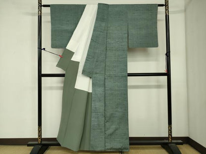 平和屋着物■上質な紬　霞文　正絹　逸品　DABJ2982ya