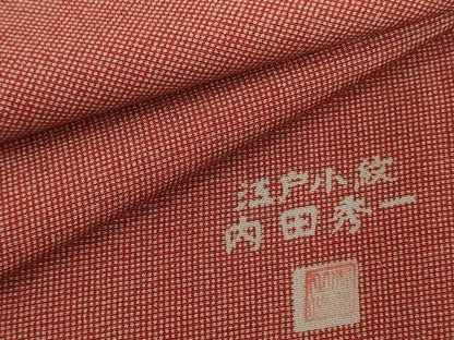 平和屋着物■江戸小紋　内田秀一　角通し　正絹　逸品　DABJ2983ya