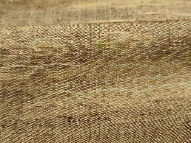平和屋着物■上質な紬　横段芝文　正絹　逸品　DABJ2987ya