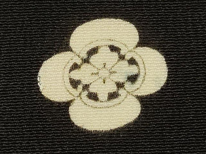 平和屋着物■豪華黒留袖　刺繍　草花文　尾長鳥　金彩　正絹　逸品　DABJ2995ya