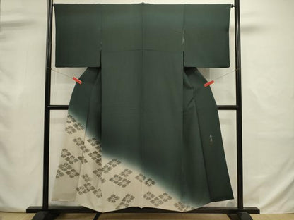 平和屋着物■色留訪問着　花菱文　澤井豊泉　暈し染め　金彩　正絹　逸品　DABJ2999ya