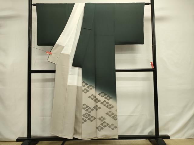 平和屋着物■色留訪問着　花菱文　澤井豊泉　暈し染め　金彩　正絹　逸品　DABJ2999ya