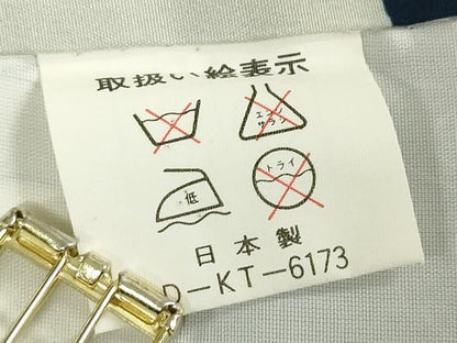 平和屋着物[]お宮参り　男の子　祝着　産着　初着　のしめ　武士　立波舟文　逸品　DABJ3018ea