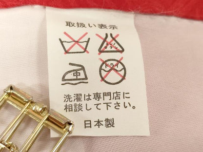 平和屋着物[]お宮参り　女の子　祝着　産着　初着　のしめ　駒刺繍　絞り　御所車　逸品　DABJ3030ea
