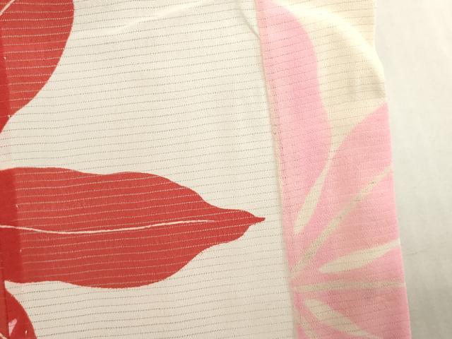 平和屋着物＊夏物　お宮参り　女の子　祝着　産着　初着　のしめ　絽　洋花文　逸品　DABJ3035ea