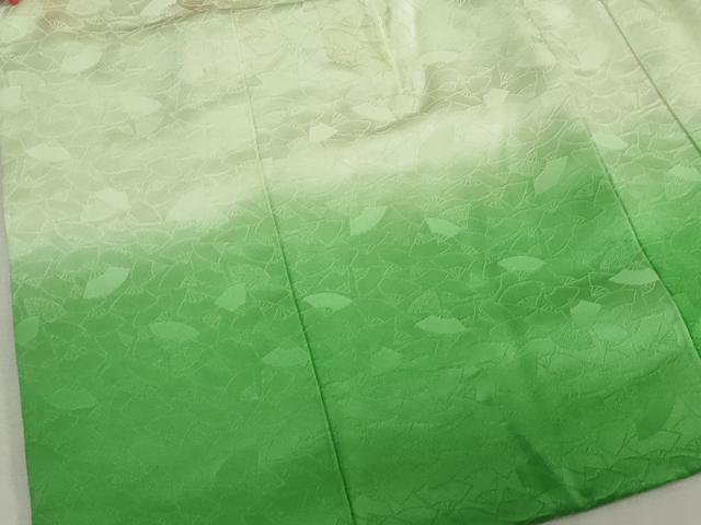 平和屋着物[]七五三　女の子　子供　被布　舞扇地紋　暈し染め　逸品　DABJ3052ea