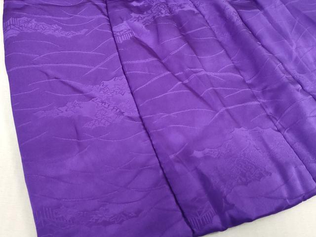 平和屋着物[]七五三　女の子　子供　被布　芝地紋　本紫色　逸品　DABJ3054ea