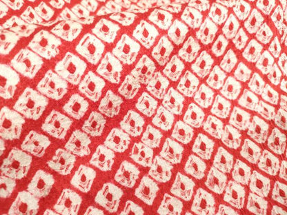 平和屋着物[]七五三　女の子　３歳　祝着　三つ身　蜘蛛絞り　総絞り　逸品　DABJ3060ea