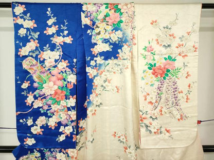 平和屋着物[]七五三　女の子　７歳　祝着　四つ身　駒刺繍　楽器花文　金彩　逸品　DABJ3065ea