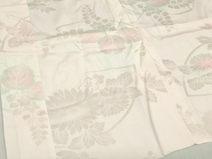 平和屋着物[]女の子　子供　長襦袢　袷　地紙桐花地紋　暈し染め　半衿刺繍　逸品　DABJ3071ea