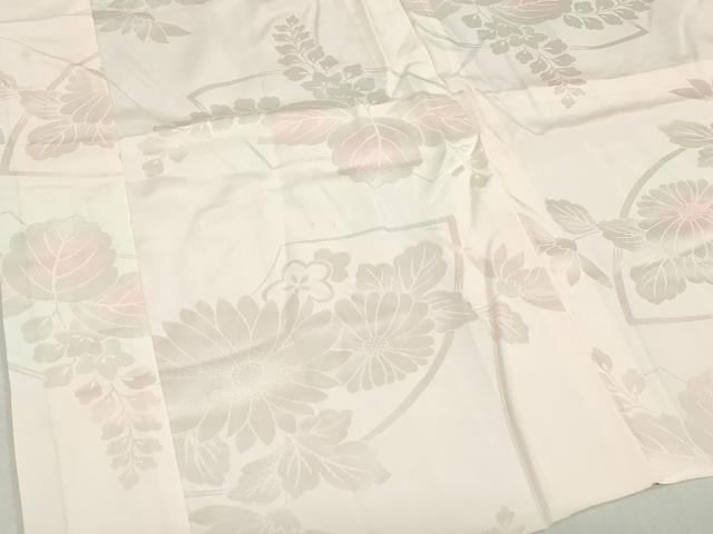 平和屋着物[]女の子　子供　長襦袢　袷　地紙桐花地紋　暈し染め　半衿刺繍　逸品　DABJ3071ea