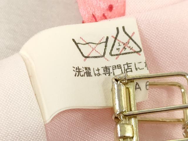 平和屋着物[]七五三　女の子　３歳　祝着　三つ身　渡橋花蝶文　枝垂れ桜　金彩　逸品　DABJ3076ea