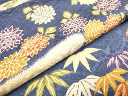 平和屋着物[]女の子　子供　長襦袢　袷　エ霞笹花文　逸品　DABJ3116ea