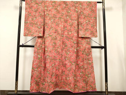 平和屋着物∵アンティーク　大正ロマン　女の子　十三参り　子供　菊　枝梅　逸品　DABJ3117ea