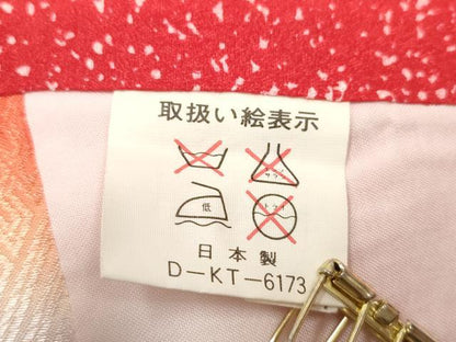 平和屋着物[]七五三　女の子　３歳　祝着　三つ身　鴛鴦花文　金彩　逸品　DABJ3125ea