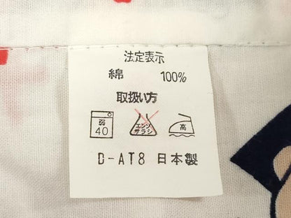 平和屋着物＊夏物　浴衣　女の子　子供　さくらももこ　ちびまる子ちゃん　井桁　日本製　綿　DABJ3127ea