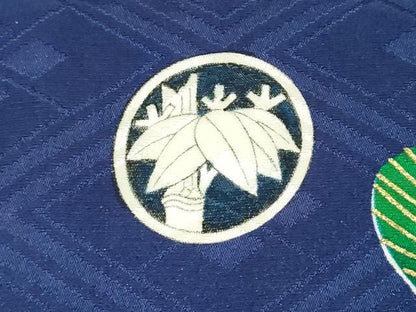 平和屋着物[]お宮参り　男の子　祝着　産着　初着　のしめ　刺繍　手描き　虎　寅　風景笹松文　金彩　逸品　DABJ3131ea