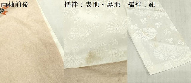 平和屋着物[]お宮参り　男の子　祝着　産着　初着　のしめ　鷹　鷲　天井花文　逸品　DABJ3135ea