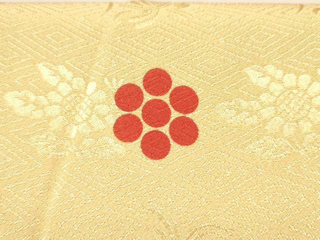 平和屋着物[]お宮参り　女の子　祝着　産着　初着　のしめ　刺繍　絞り　花車飾花文　金糸　逸品　DABJ3140ea
