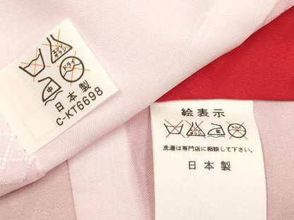 平和屋着物[]お宮参り　女の子　祝着　産着　初着　のしめ　舞蝶花鞠文　金彩　逸品　DABJ3146ea
