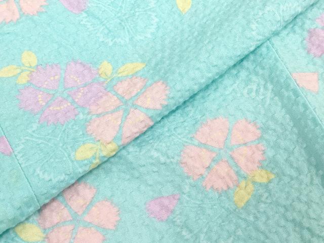 平和屋着物＊夏物　浴衣　女の子　子供　happylus　撫子間道　綿　DABJ3153ea