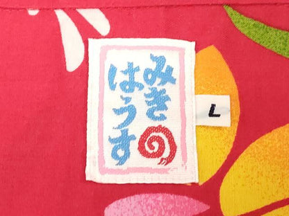 平和屋着物＊夏物　浴衣　女の子　子供　MIKI HOUSE　ミキハウス　杜若　蜻蛉　水面　日本製　綿　DABJ3179ea