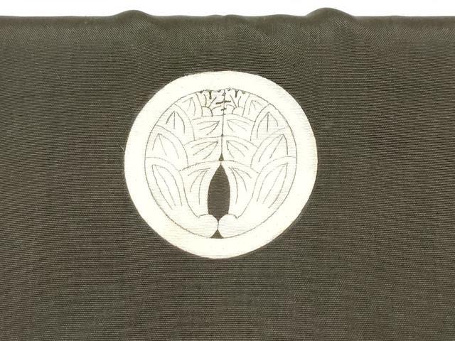 平和屋着物[]お宮参り　男の子　祝着　産着　初着　のしめ　駒刺繍　手描き　武士　風景笹松文　逸品　DABJ3289ea
