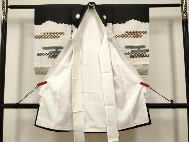 平和屋着物[]お宮参り　男の子　祝着　産着　初着　のしめ　鷹　鷲　器物松文　金彩　逸品　DABJ3297ea