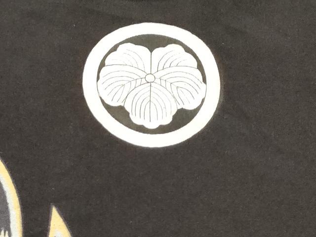 平和屋着物[]お宮参り　男の子　祝着　産着　初着　のしめ　鷹　鷲　人物風景文　金彩　逸品　DABJ3299ea
