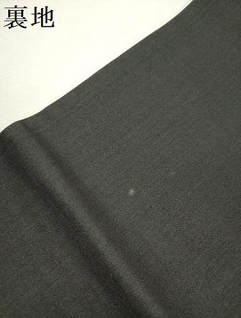 平和屋着物[]女の子　子供　全通柄袋帯　舞蝶菊文　黒地　金糸　逸品　DABJ3327ea