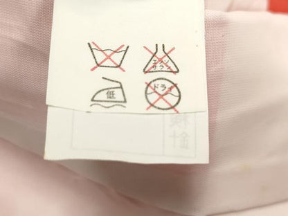 平和屋着物[]七五三　女の子　３歳　祝着　三つ身　御所車花文　橘　金彩　逸品　DABJ3368ea