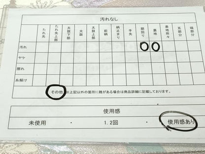 平和屋着物◎六通柄袋帯　舞花文　銀糸　正絹　逸品　DABJ3470ea