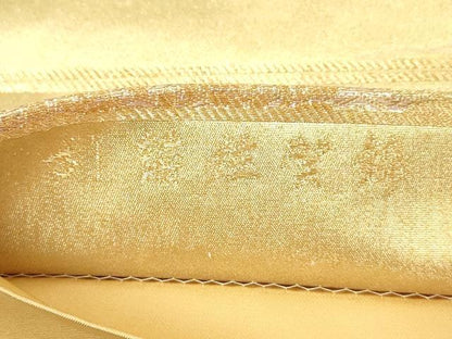 平和屋着物◎六通柄袋帯　引箔佐賀錦　籬文　金糸　正絹　逸品　DABJ3481ea