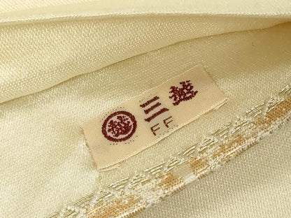 平和屋着物◎六通柄袋帯　道長鳳凰花文　金糸　三越扱い　正絹　逸品　DABJ3484ea