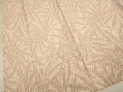 平和屋着物▽本塩沢　単衣　110亀甲　草葉文　正絹　逸品　DABI4521du