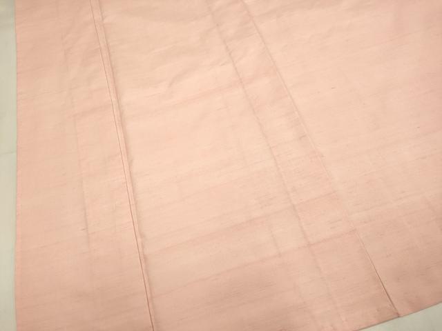 平和屋着物▽上質な紬　単衣　一斤染色　正絹　逸品　DABJ3527du