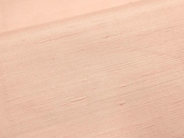 平和屋着物▽上質な紬　単衣　一斤染色　正絹　逸品　DABJ3527du