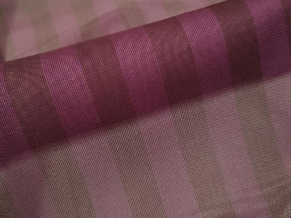 平和屋着物▽道行コート　スリーシーズン　春夏秋　塵除け　縞　ロング丈　正絹　逸品　DABJ3546du