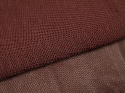 平和屋着物▽道行コート　スリーシーズン　春夏秋　塵除け　ボルドー色　ロング丈　正絹　逸品　DABJ3547du