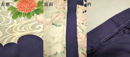 平和屋着物▽豪華振袖　単衣　花車文　金銀彩　正絹　逸品　DABJ3562du
