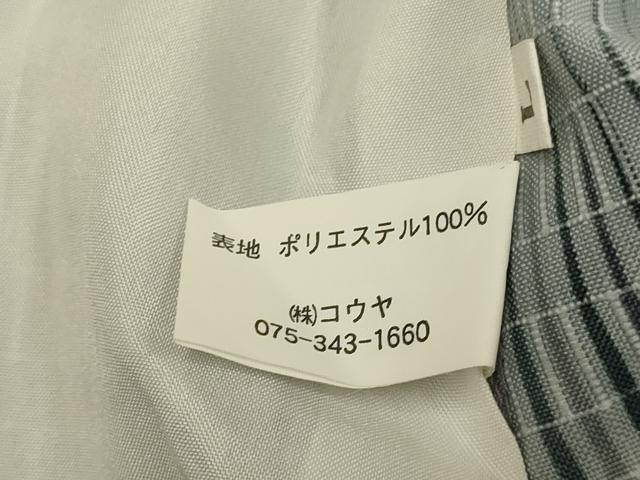 平和屋着物▽小紋　単衣　変わり間道　洗える着物　未使用　DABJ3565du