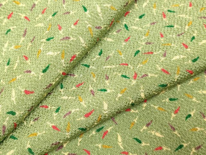平和屋着物▽上質な小紋　単衣　成り物　鬼しぼ縮緬　正絹　逸品　DABJ3584du