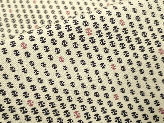 平和屋着物▽上質な小紋　単衣　抽象文様　正絹　逸品　DABJ3614du