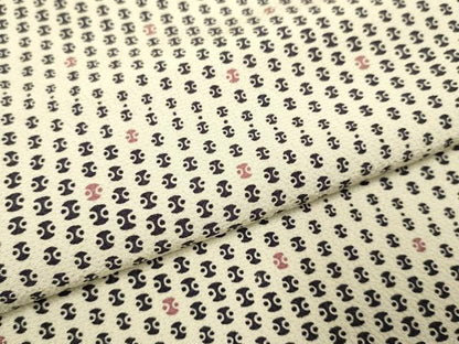 平和屋着物▽上質な小紋　単衣　抽象文様　正絹　逸品　DABJ3614du