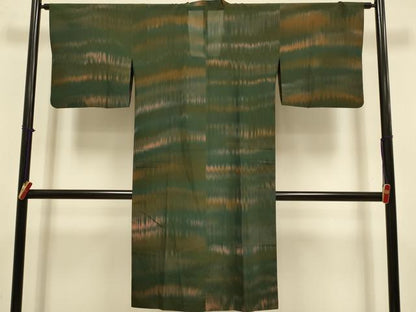 平和屋着物▽道行コート　スリーシーズン　春夏秋　塵除け　霞文　正絹　逸品　DABJ3619du