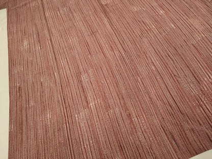 平和屋着物▽上質な小紋　単衣　一珍染　霞文　正絹　逸品　DABJ3627du